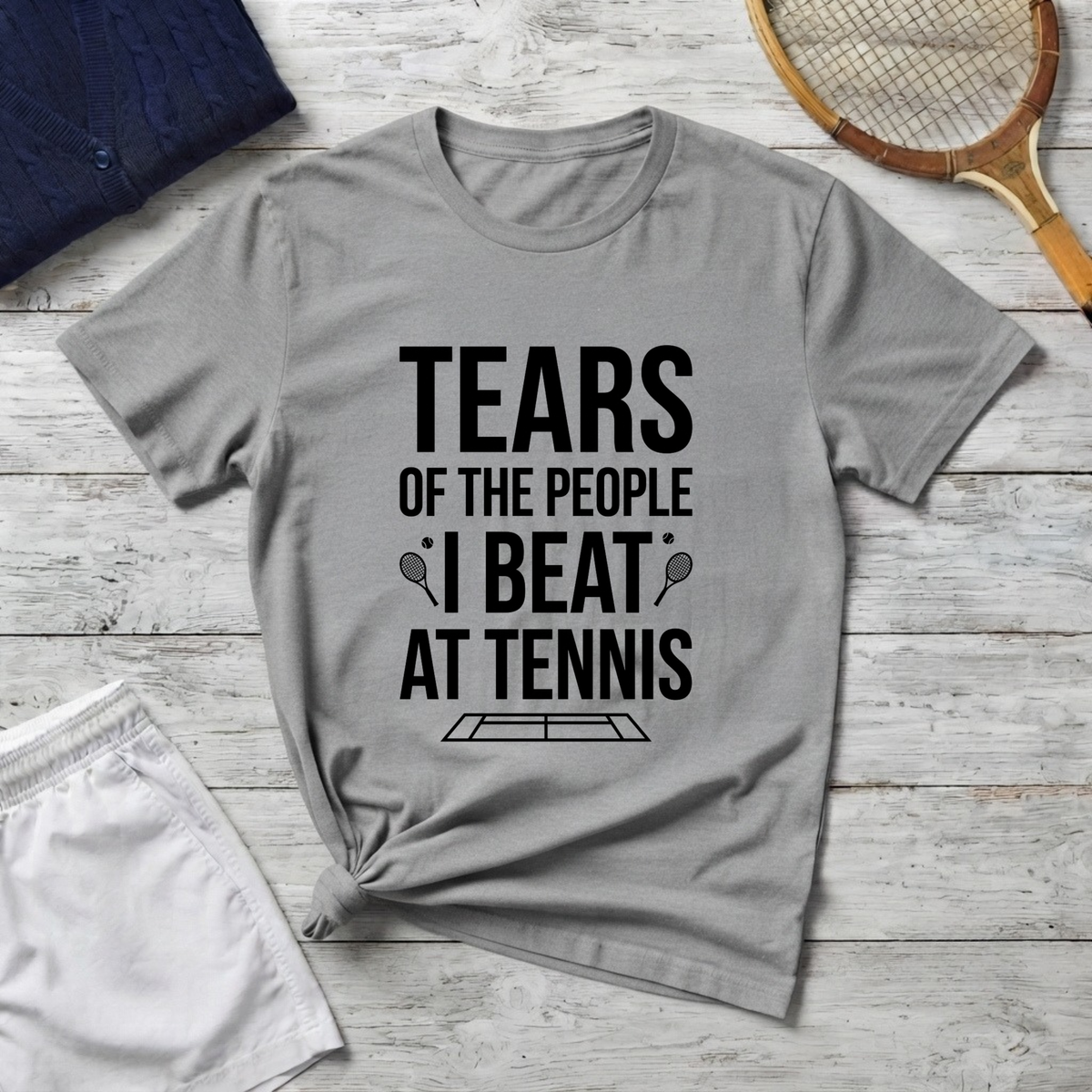 T-Shirt - "Tears of the People I Beat at Tennis" Funny Tennis Player Shirt