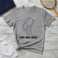 Serve. Reset. Repeat. T-Shirt — Minimalist Player Graphic Tee
