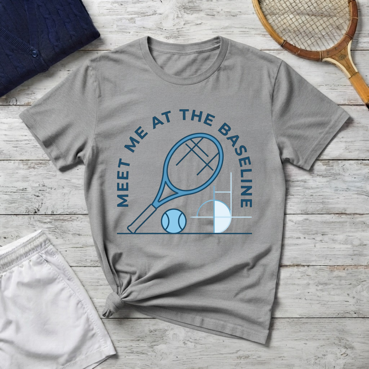 Meet Me at the Baseline Tennis T-Shirt