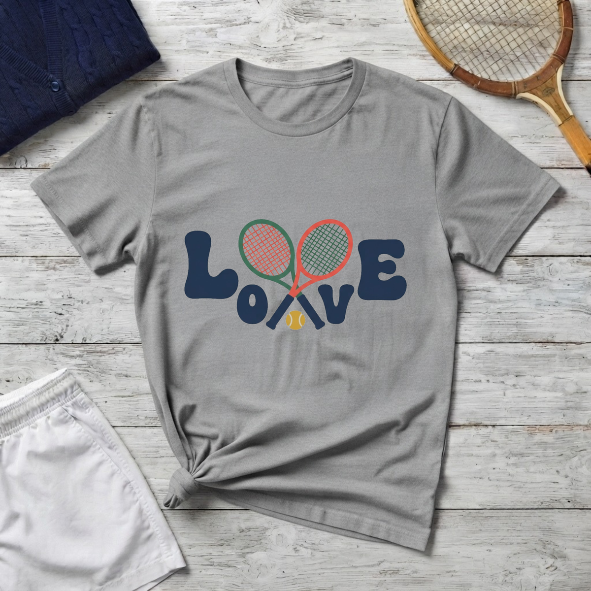 Tennis Love Graphic T‑Shirt