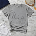 Minimal Tennis Line Art Tee - Love, Loyalty & Tennis T-Shirt