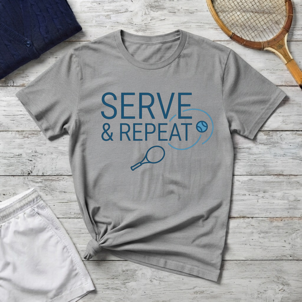 Serve & Repeat tennisT-Shirt