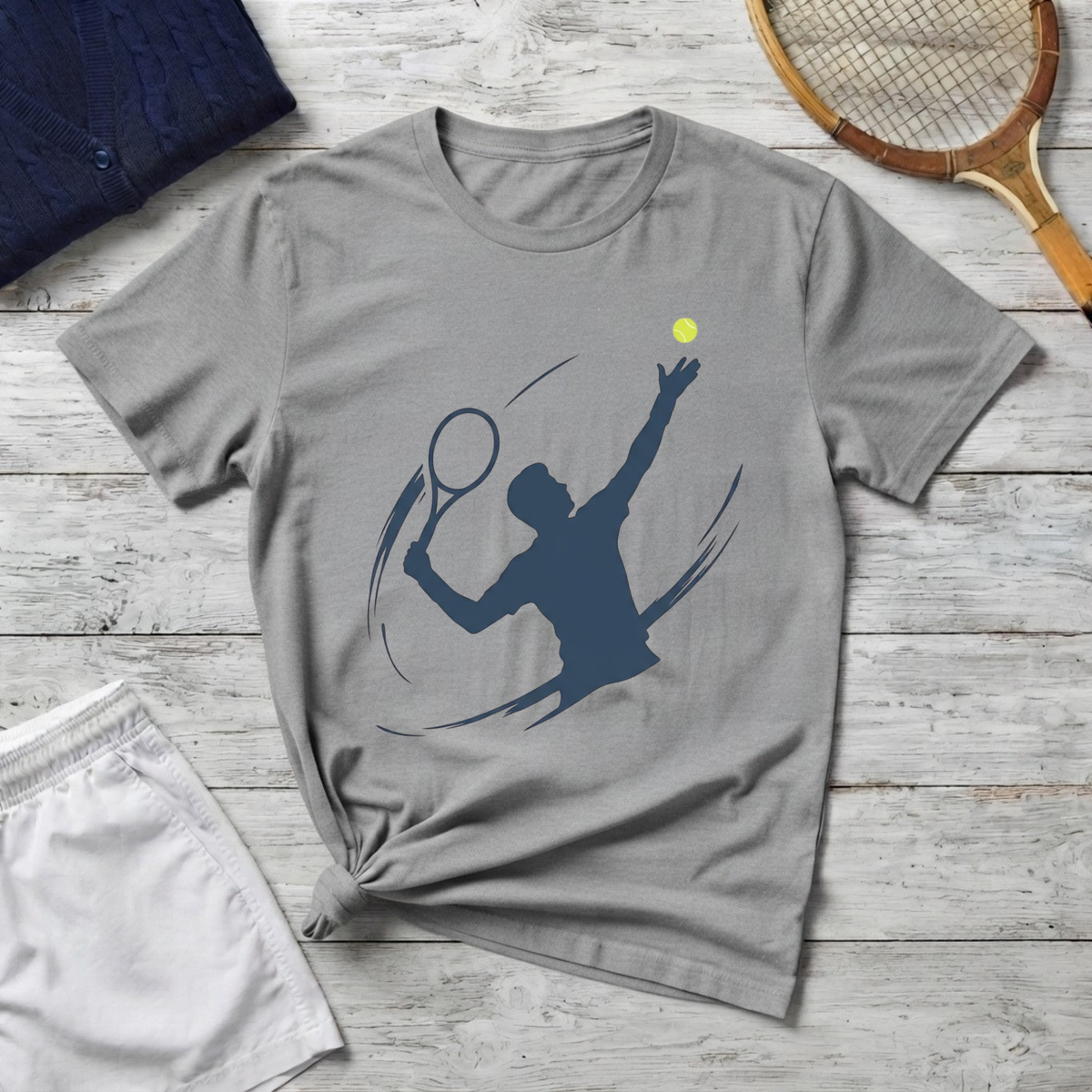 Tennis Player Silhouette T-Shirt