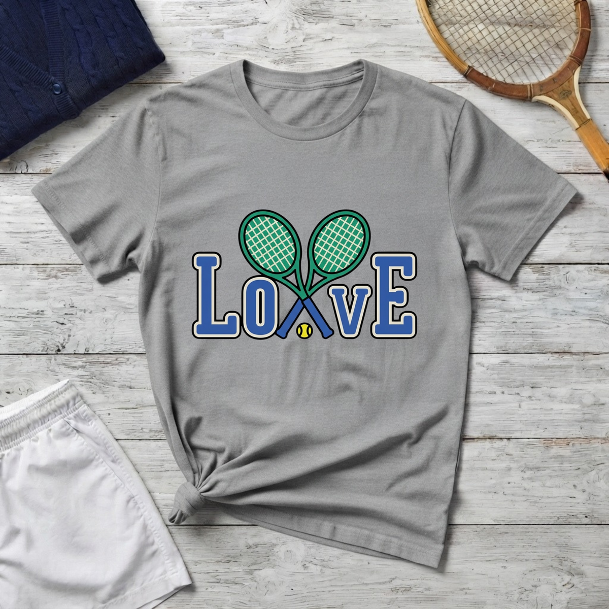T-Shirt — Tennis Love Graphic Tee