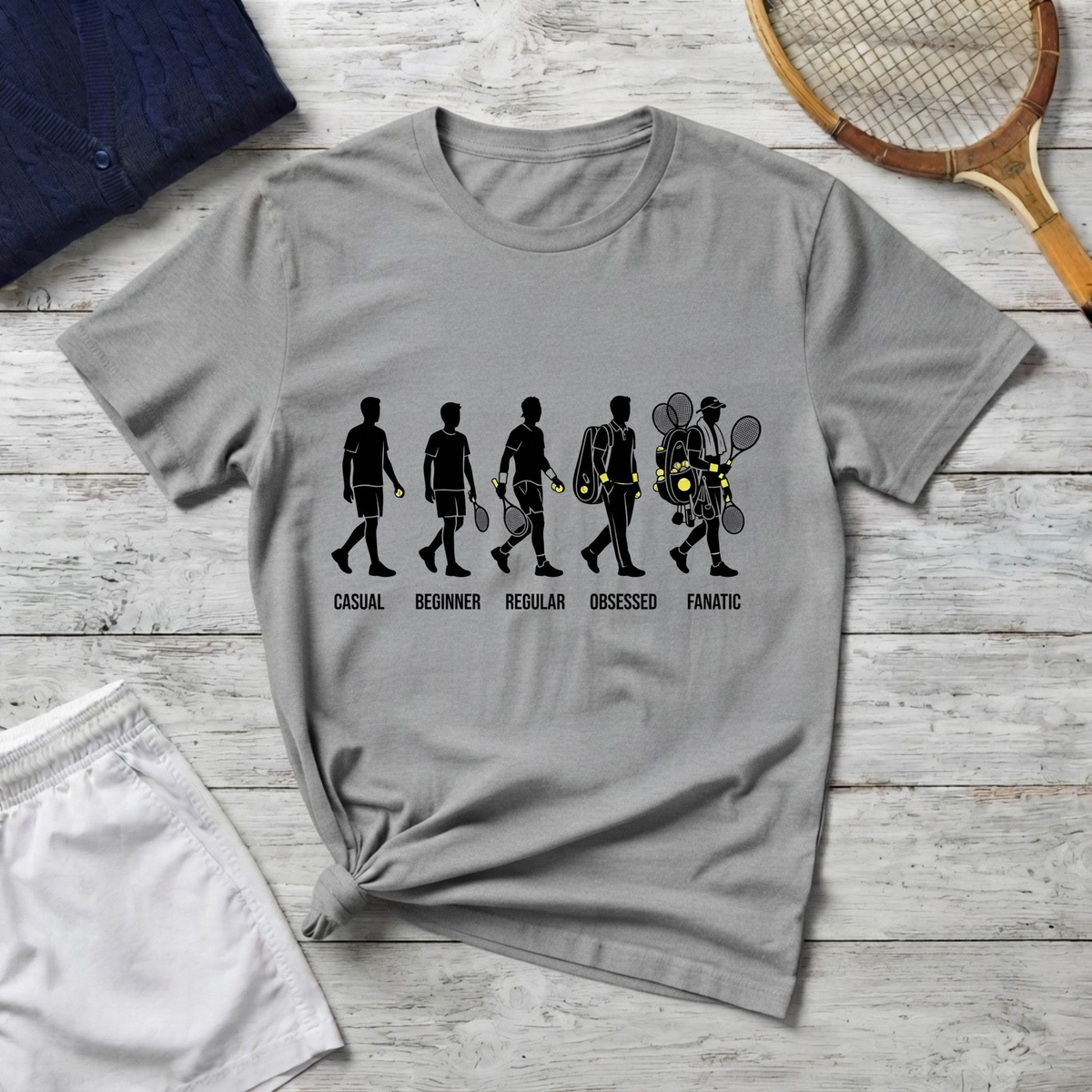 T-Shirt — Evolution of a tennis player