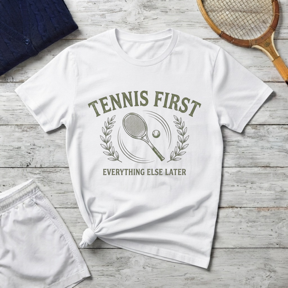 Tennis First Everything Else Later T-Shirt
