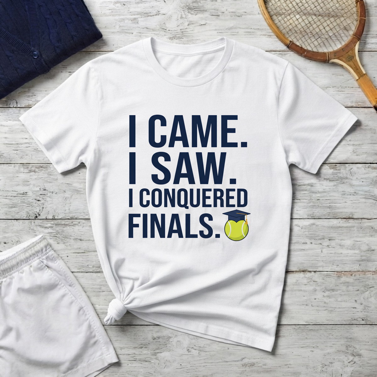 I Came. I Saw. I Conquered Finals. Tee — College Exam Victory Shirt