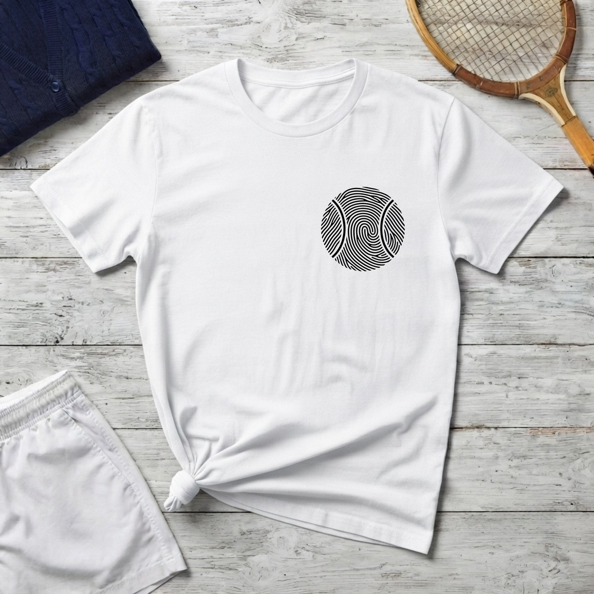 fingerprint tennis ball T-Shirt