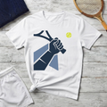 Tennis Player Graphic T-Shirt – Racquet and Ball Sports Fan Tee
