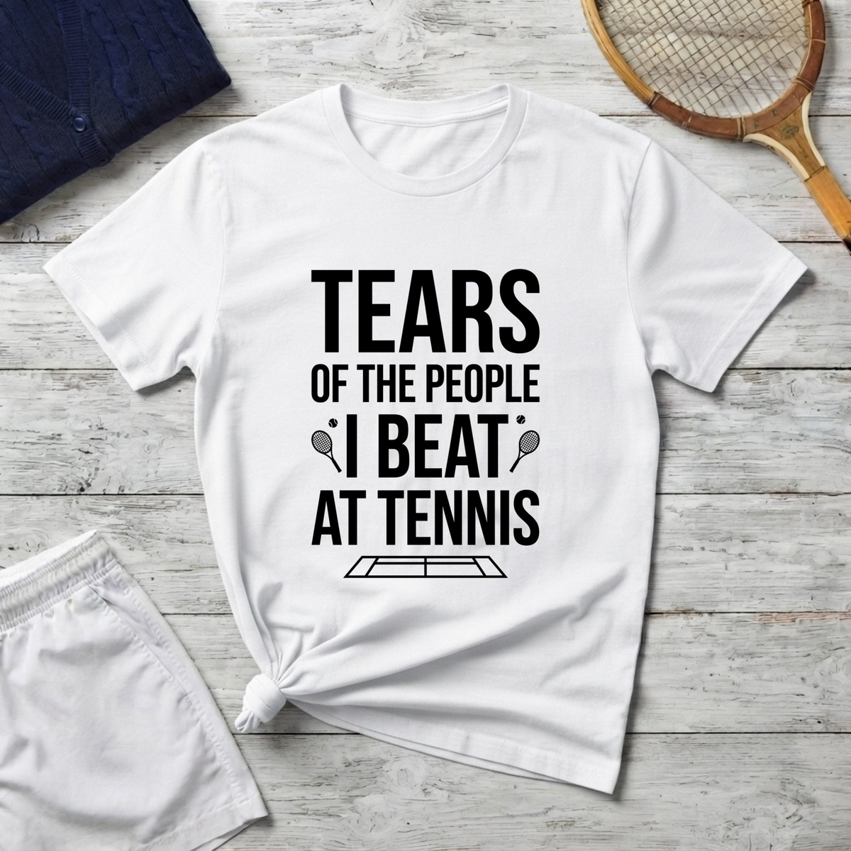 T-Shirt - "Tears of the People I Beat at Tennis" Funny Tennis Player Shirt