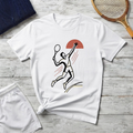 Vintage Tennis Player Graphic T-Shirt