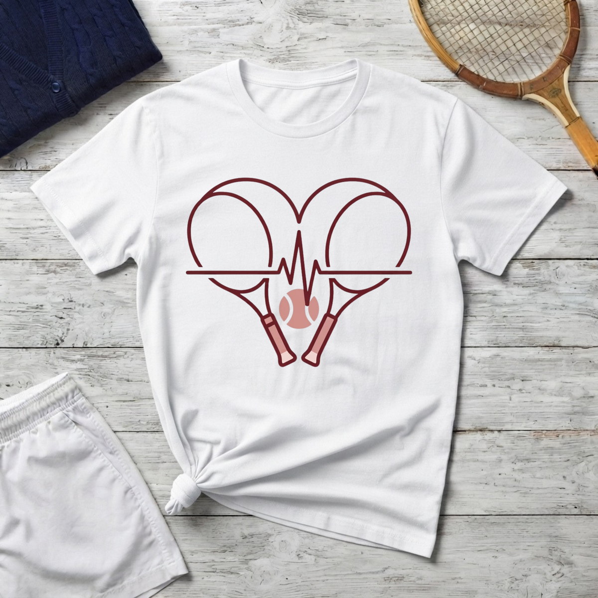 Heart beat tennis T-Shirt