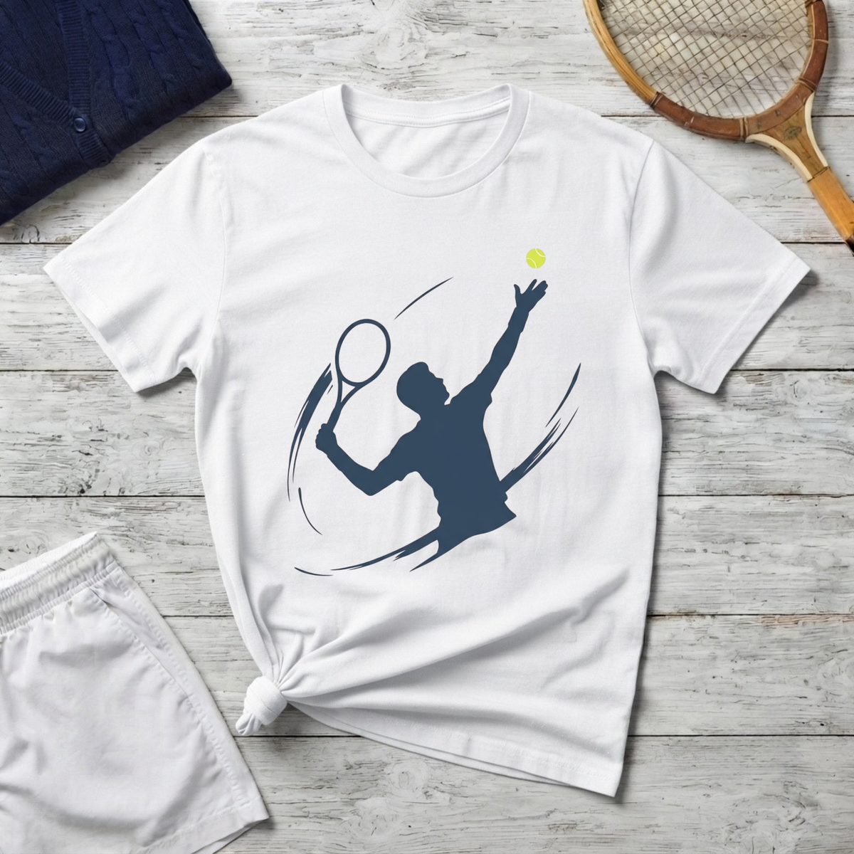 Tennis Player Silhouette T-Shirt
