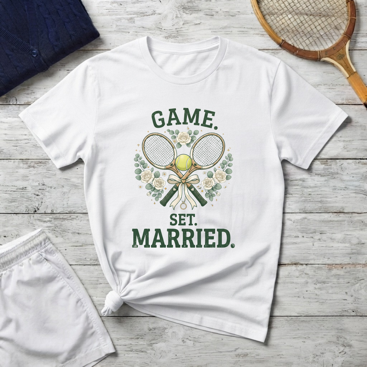 T-Shirt — "Game. Set. Married."