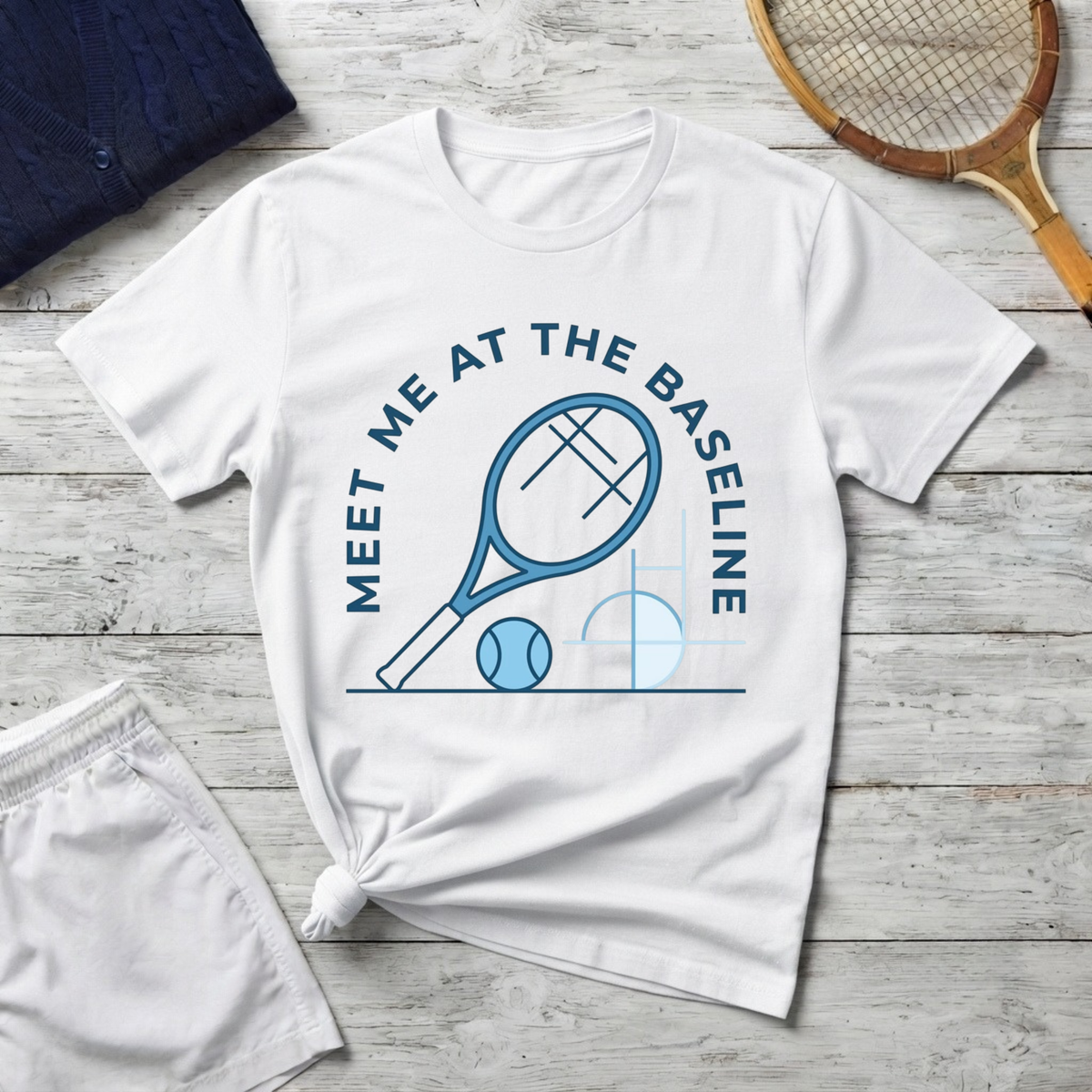 Meet Me at the Baseline Tennis T-Shirt