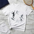 tennis player Silhouettes T-Shirt – Modern Movement Art Tee