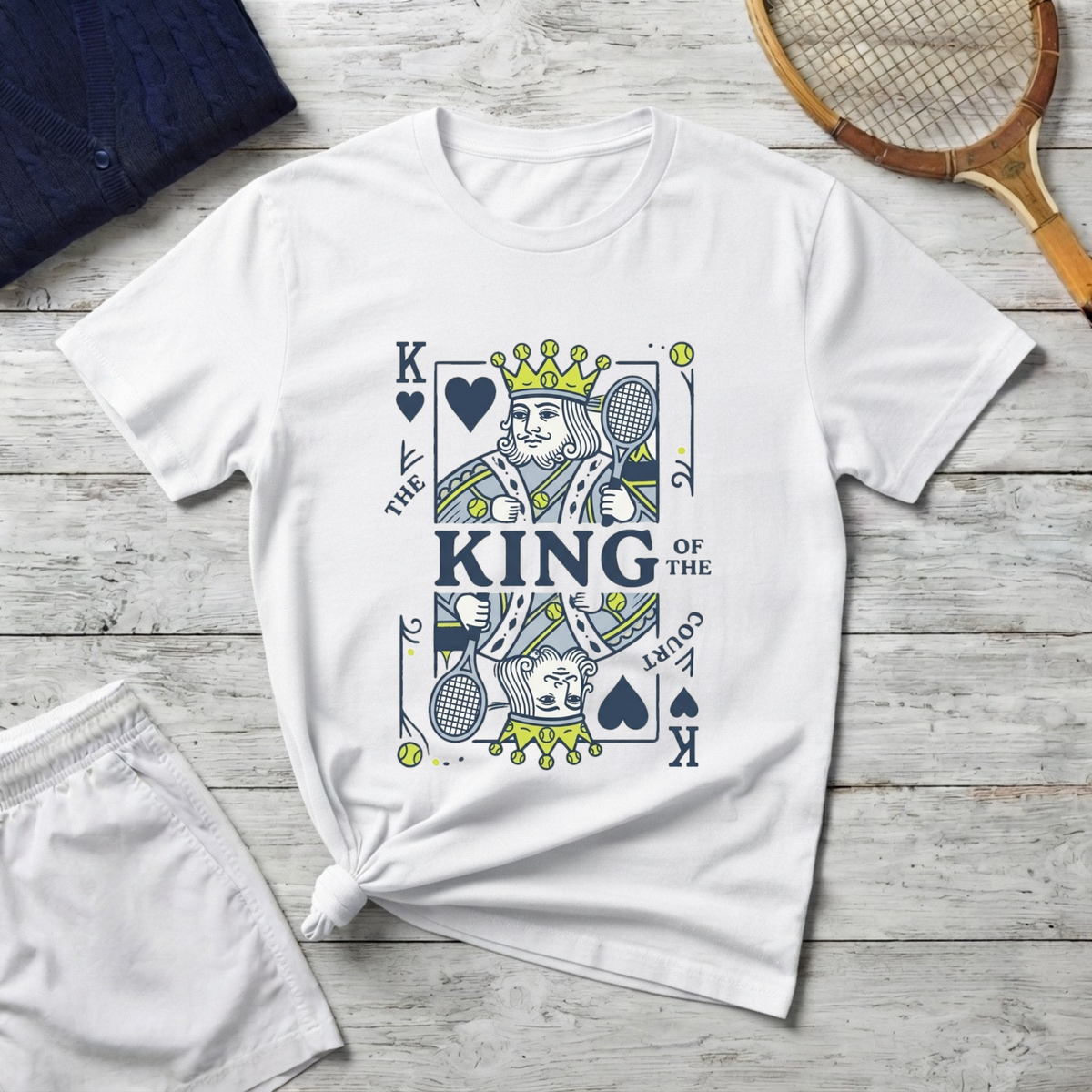 King of Hearts Playing Card T-Shirt