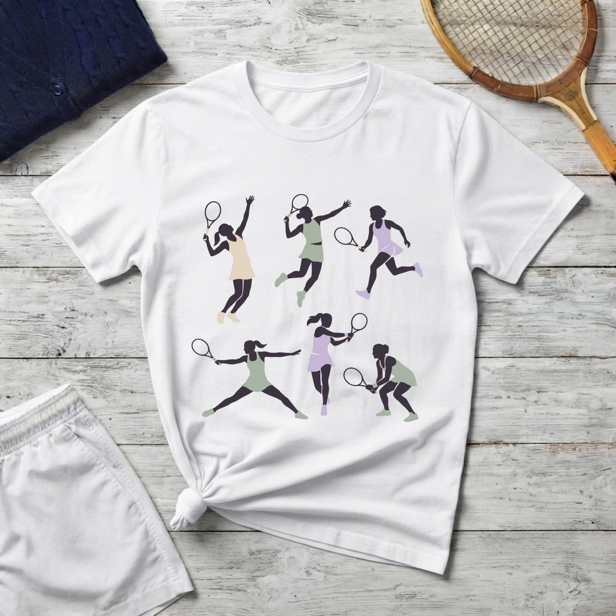 Tennis Players Graphic T-Shirt
