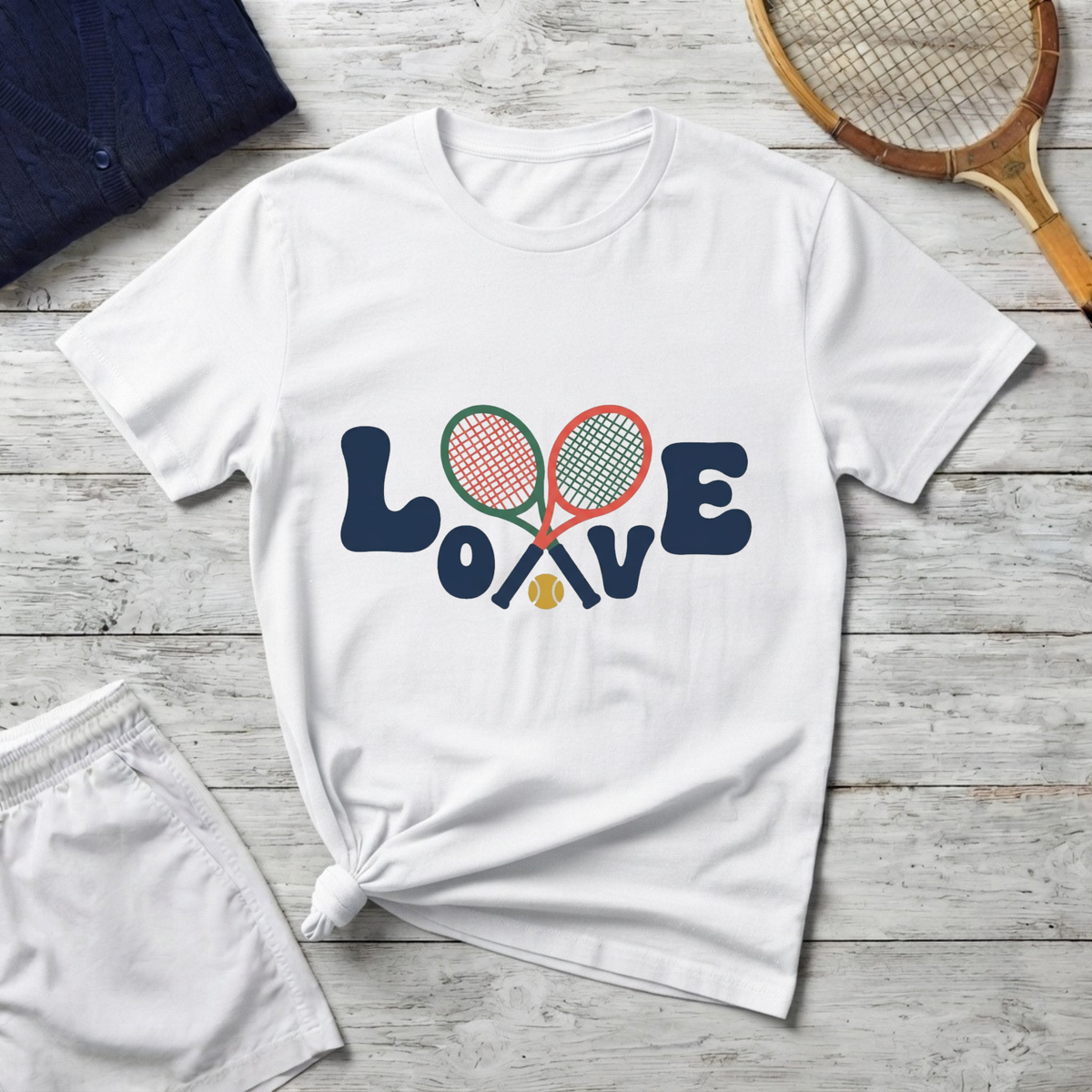 Tennis Love Graphic T‑Shirt
